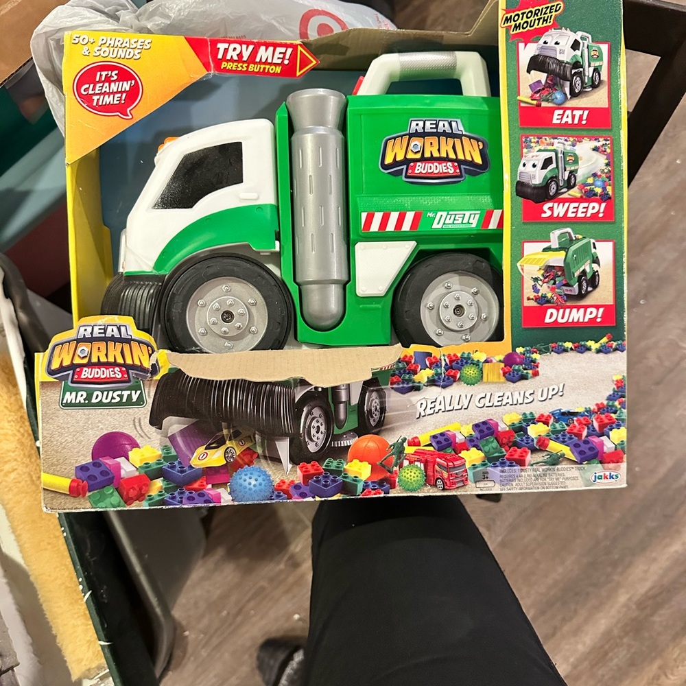 Mr. Dusty Green Toy Truck